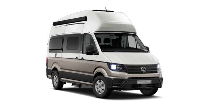 Grand California : le Van aménagé pour de longues excursions.