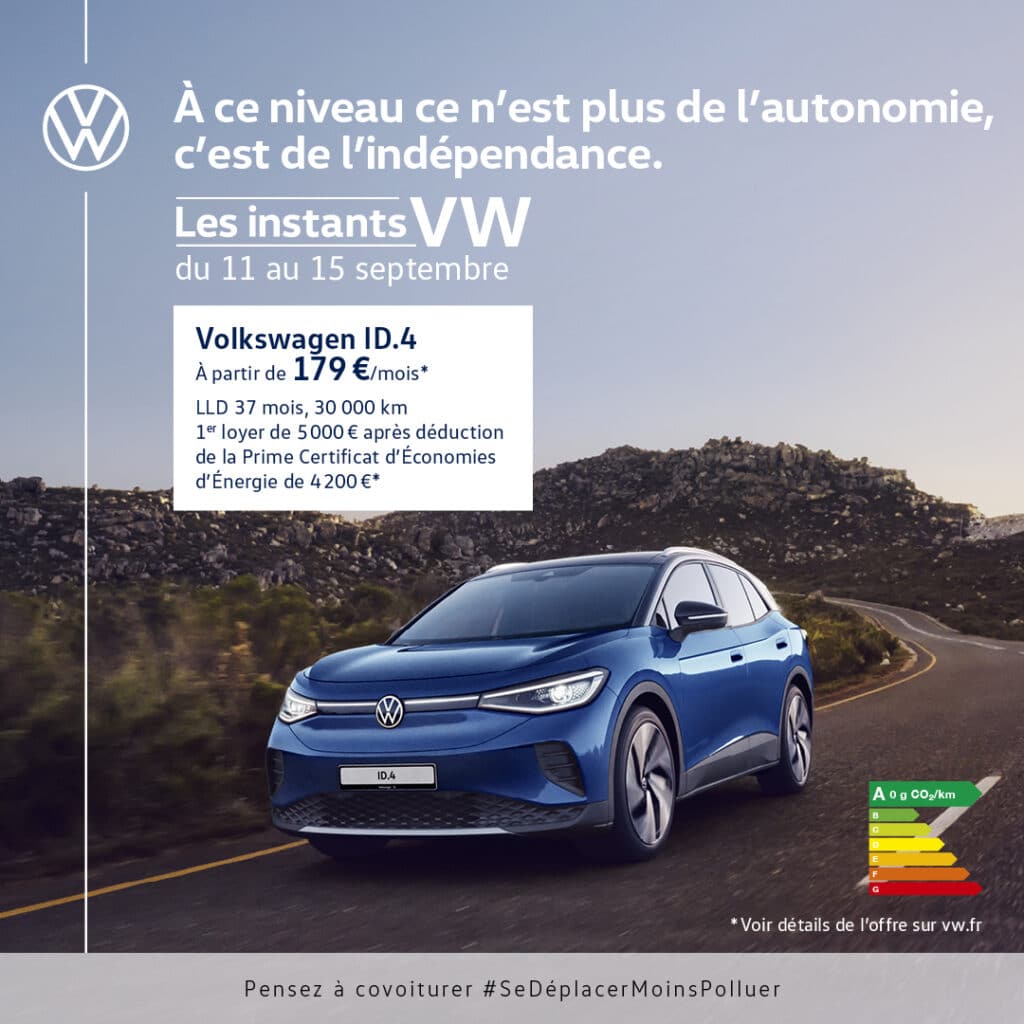 Instants VW : Portes ouvertes Offre ID.4 à 179€