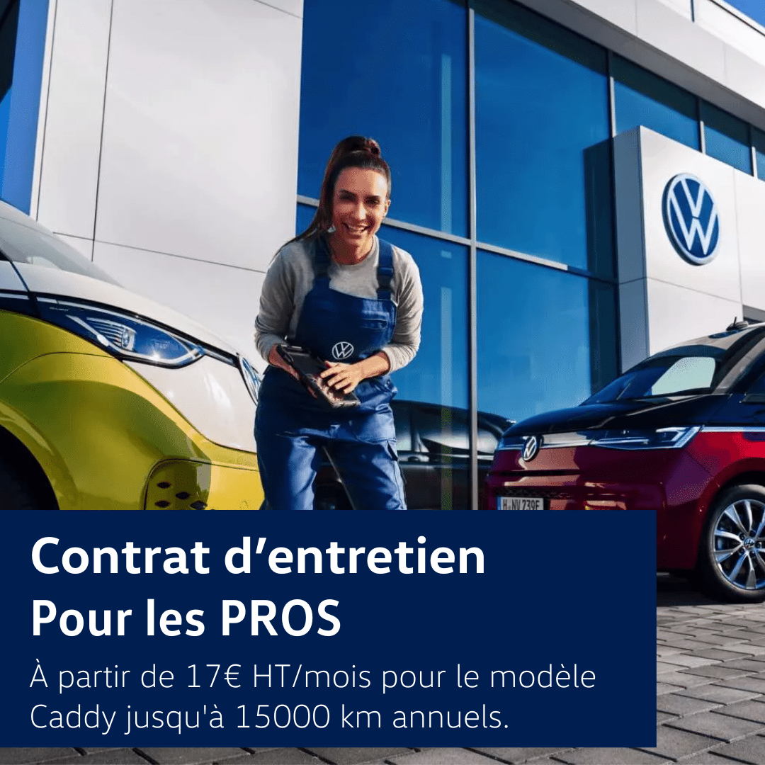 Pour les Pros aussi profitez du contrat d'entretien pour votre véhicule utilitaires Volkswagen